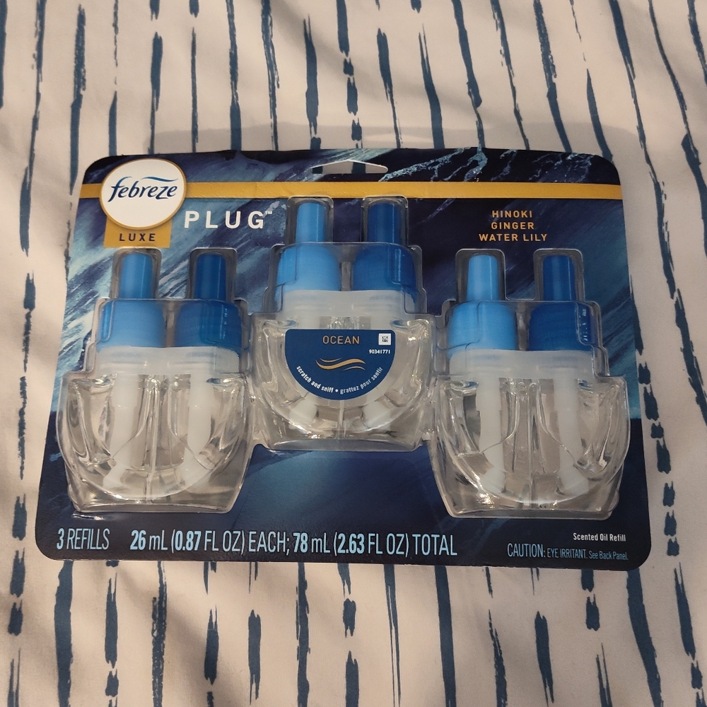 NEW! Febreze Ocean Scented Plug-In Refills